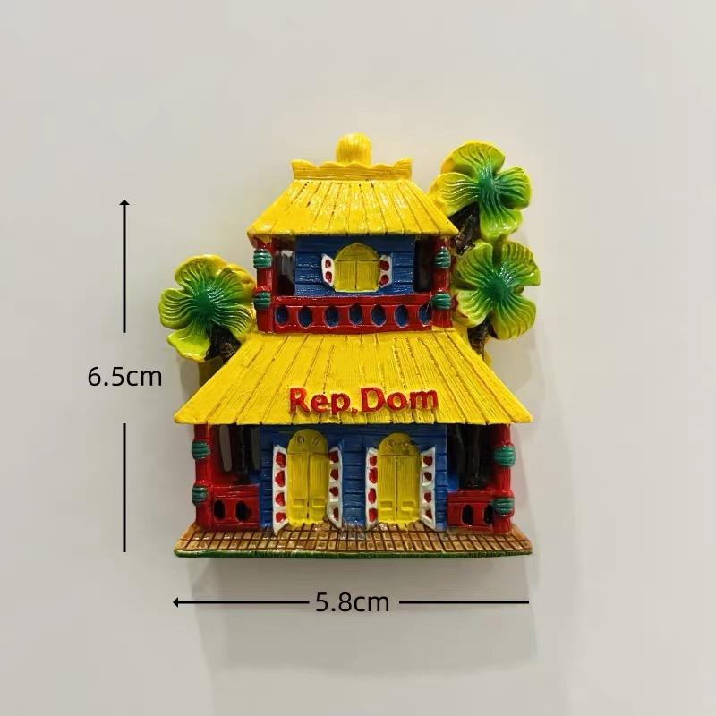 Dominican Republic Travel Souvenir Refrigerator Magnet 3D Refrigerator Magnet Decorative Refrigerator Magnet