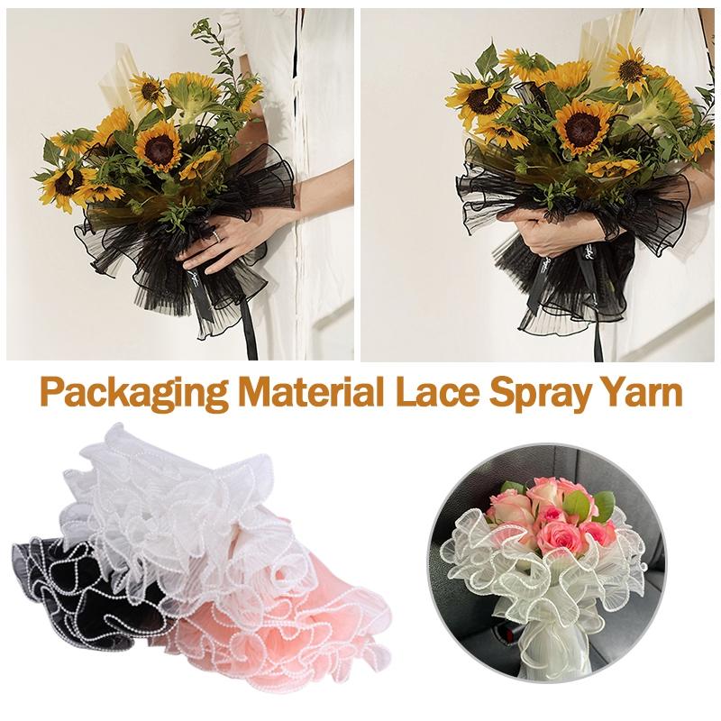 Lace Flower Packaging Flower Bouquets Wrapping Paper Creative Wedding Party Florist Supplies