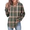 Women's Fashion Women's Lightweight Long Sleeve Pullover With Pockets Preppy Graphic Hoodie
