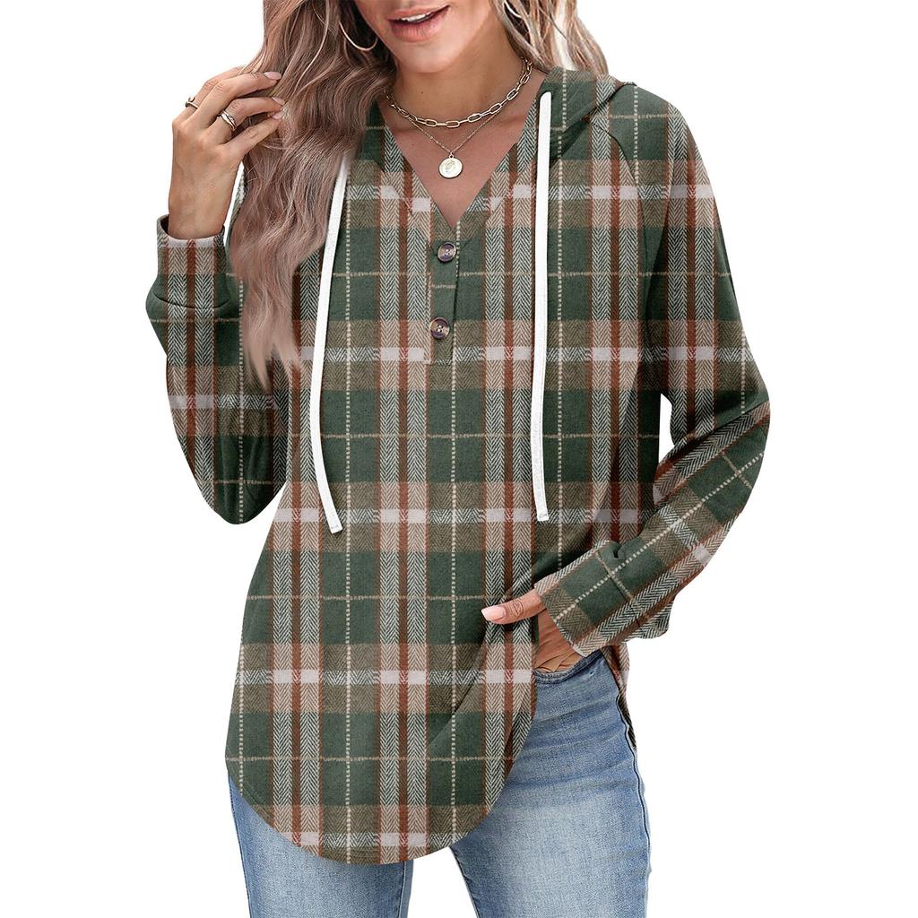 Women's Fashion Women's Lightweight Long Sleeve Pullover With Pockets Preppy Graphic Hoodie