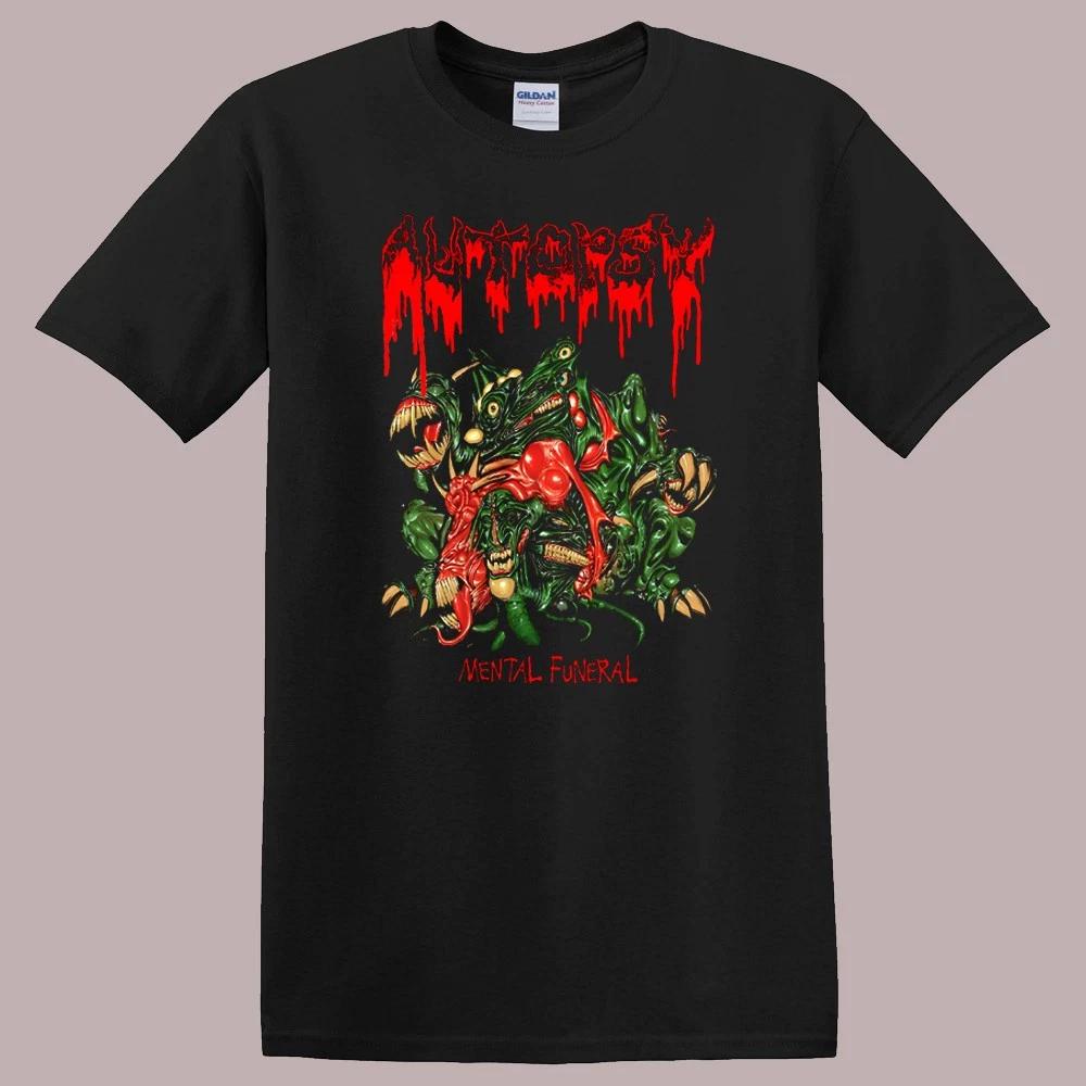 Autopsy Mental Funeral Classic Old School Black Size