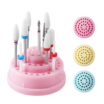 48 Holes Nail Drill Bit Holder Stand Display Storage Box Tool Organizer