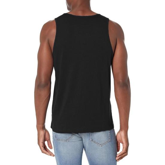 Men Vest Round Neck Sleeveless Summer Sport Vest Pure Color Outdoor Running Fitness Tank Tops Daily