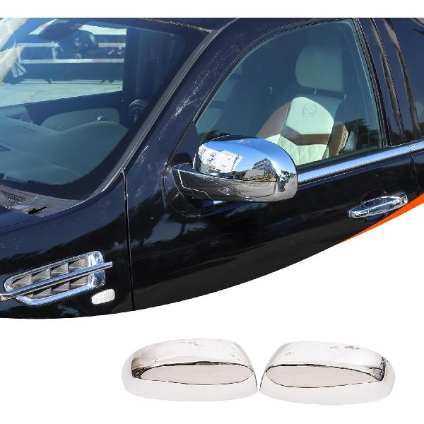 

Car Door Rear View Mirror Cover Cap Compatible with Cadillac Escalade 2007-2014,ABS Car Outside Side Rearview Mirror Cover Trim Accessories (Sliver) Sliver