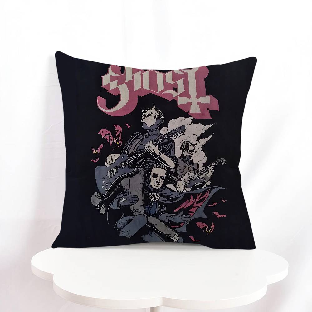 G-Ghost Band Tecknad Kudde Anime Kudde Soffa Säng Huvudkudde Överdrag Kuddfodral 45x45 Cm Mode