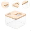 Hamster Sand Bath Box Bathtub Clear Habitat Decoration Cage Accessory Pet Toilet Digging