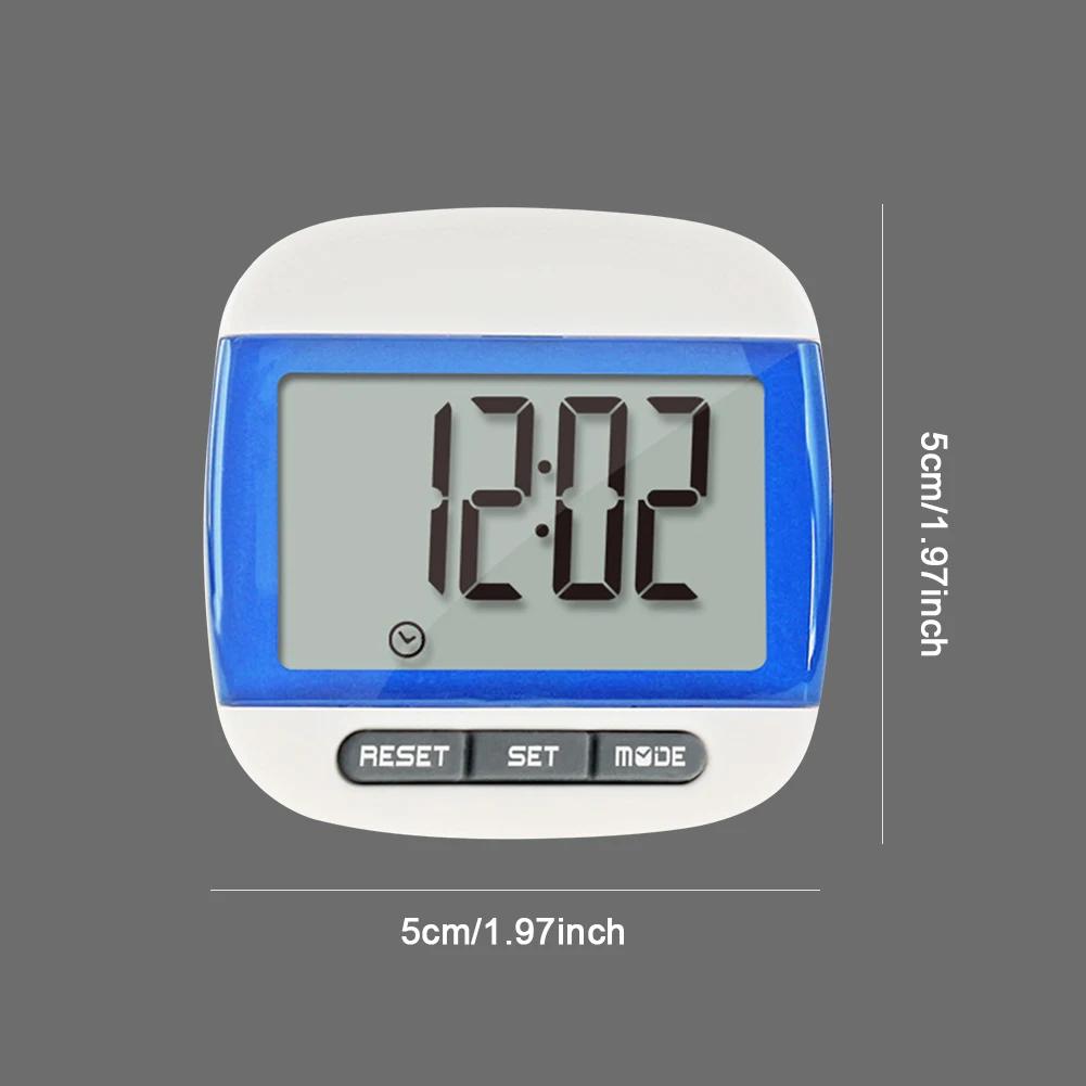 Portable Step Walking Exercise Digital Pedometers with Clip for Jogging Running Walking Lightweight Women Men Steps Watch