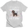 Cute Dachshund Graphic T-Shirt for Unisex Casual 100% Cotton Breathable Short Sleeve Tee