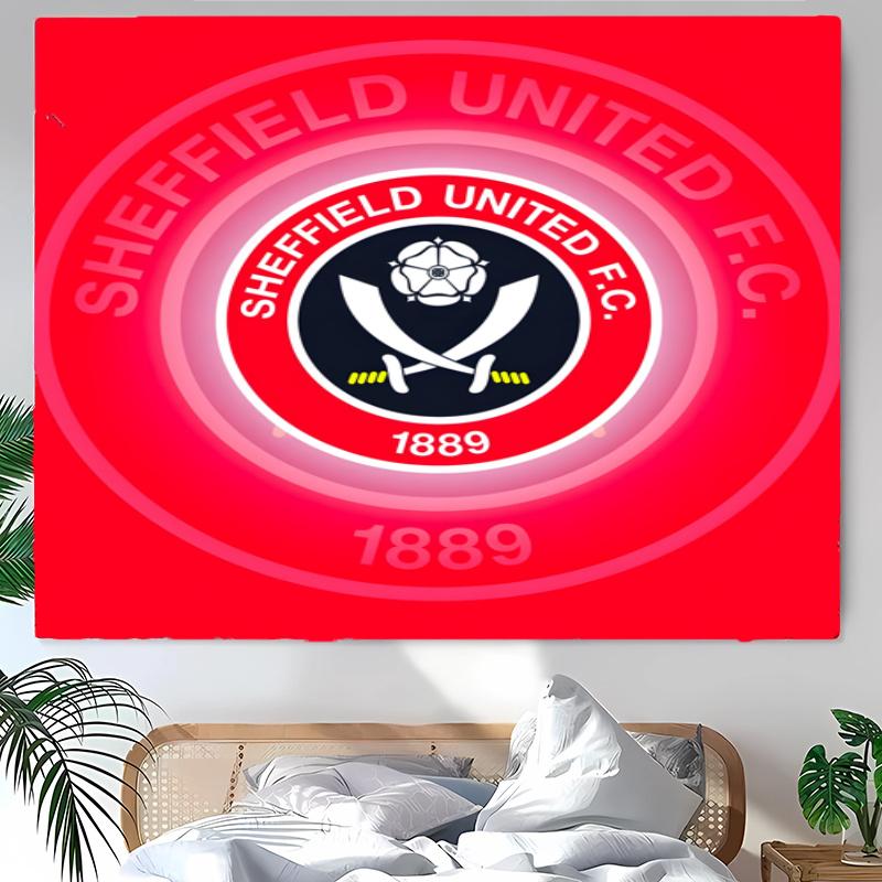 Sheffield United Tapestry Wall Hanging Room Background Cloth Home Decor Beach Mat Yoga Mat Sofa Bed Sheet