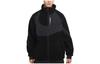 Nike Velvet Jackets Men's Black Stand Collar Moderate FB1910-010
