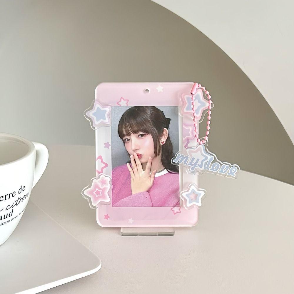 Star Korean Style Card Holder Desktop Decoration ID Card Holders Student Card Cover Student