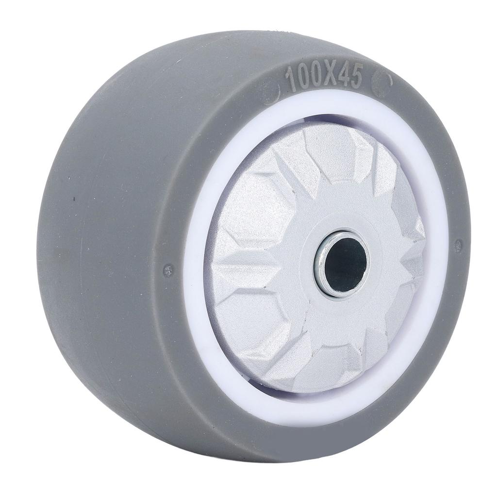 TPR Rubber Caster 4in Heavy Duty Wear Resistant Silent Tire Wheel Replacement for Hand Trucks Dolly 