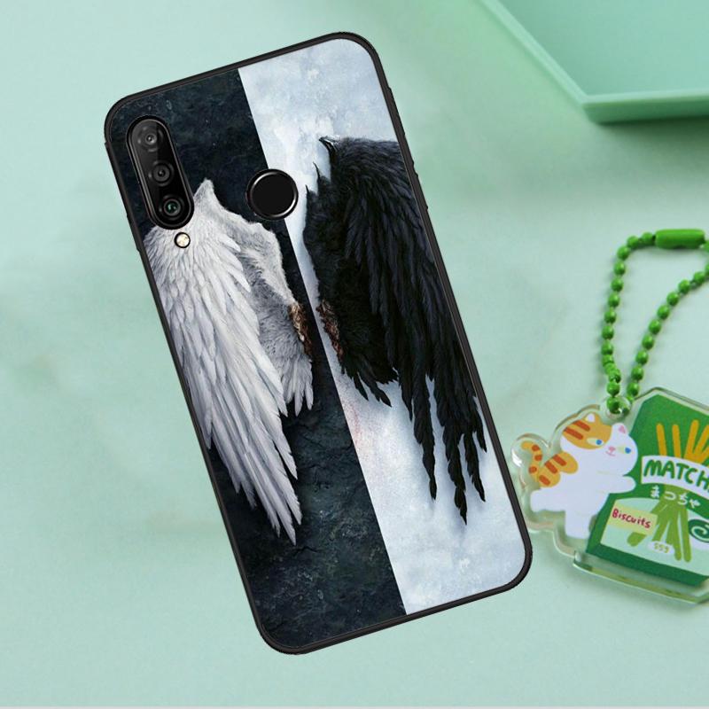 Angel Wings Painting For Huawei Nova 10 9 SE 5T 12s 12i 11i Y91 Y90 Y60 Y70 Y72 Y61 P20 P40 P30 Lite P60 Pro Case