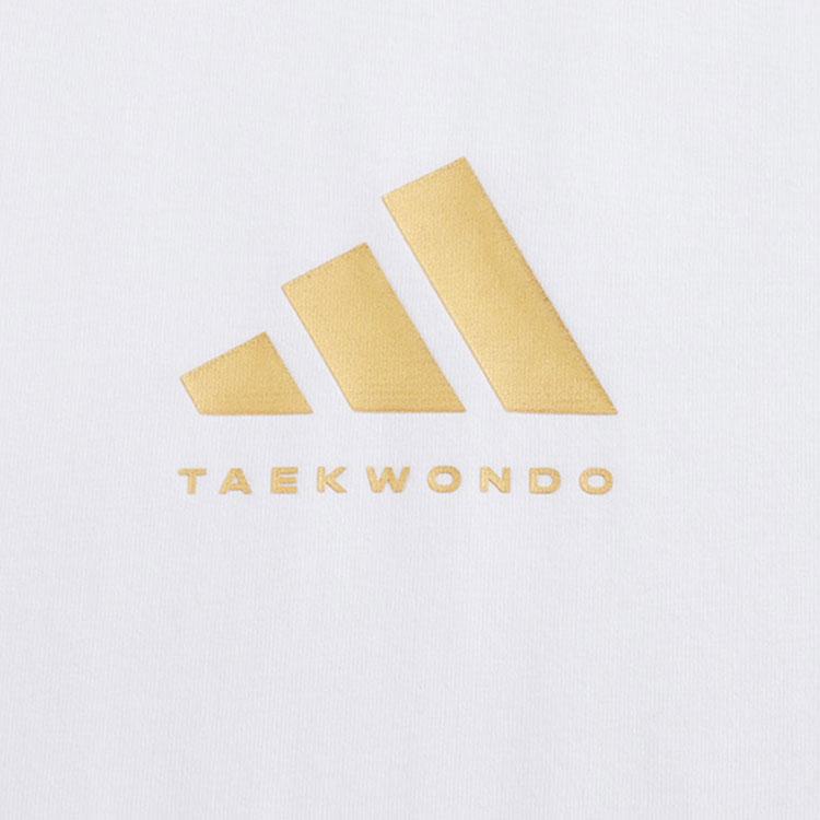 Adidas SS24 Printed Logo Comfortable Breathable Lightweight Sports Running Quick-Dry Crew Neck Short Sleeve T-Shirt Unisex Tops White ADICLTS24CTK-WG