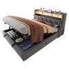 Upholstered Bed 180 X 200 Cm, Hydraulic Storage, Foldable Headboard, Socket, Shelf Compartment, LED Lighting, Widened Bed Legs, Velvet Fabric Gray