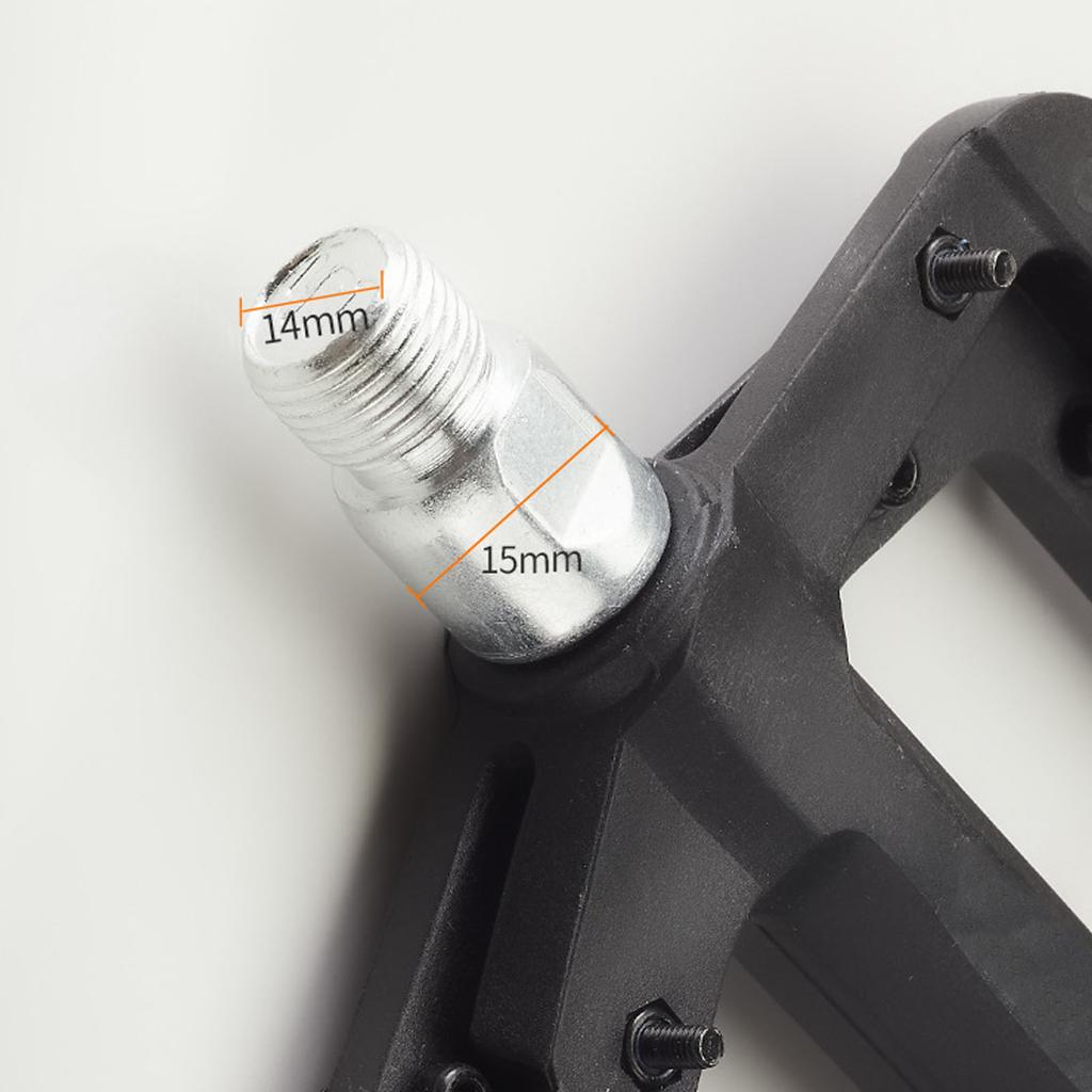 1 Pair Bike Pedal 9/16in Widened Anti Slip Sy Installation Nylon Mountain Bike Pedal for
