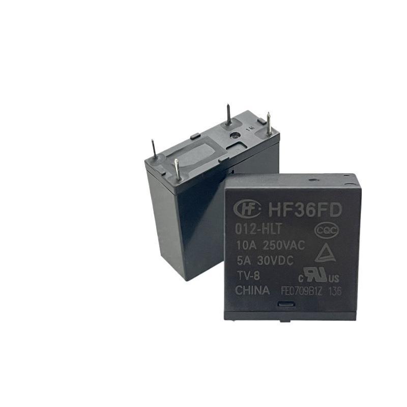 

Hongfa HF36FD-012-HLT 12V Sensitive Power Relay, 4 Pins, 10A Normally Open
