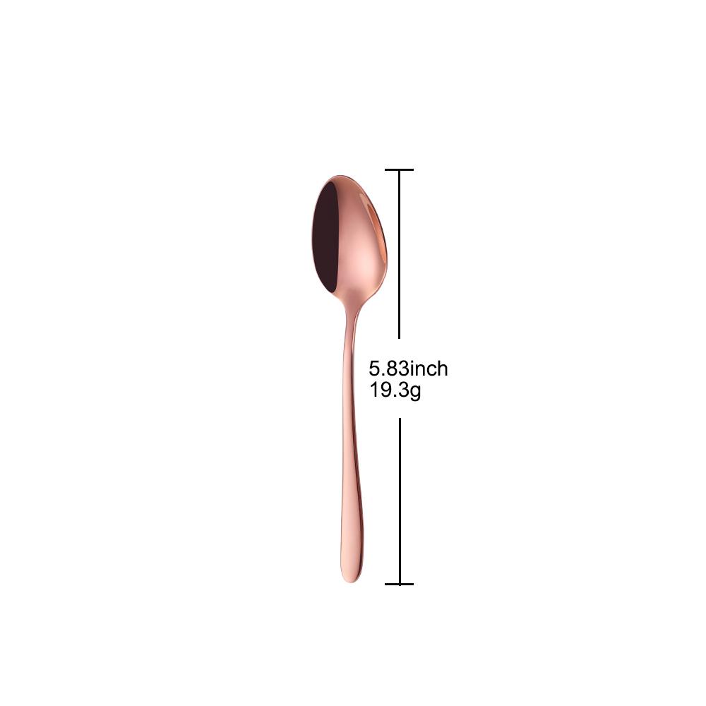 3/6/12 Pieces Gold Stirring Teaspoon Stainless Steel Coffee Spoon Set Ice Cream Cake Dessert Mini Spoon Sliverware Party Cutlery4