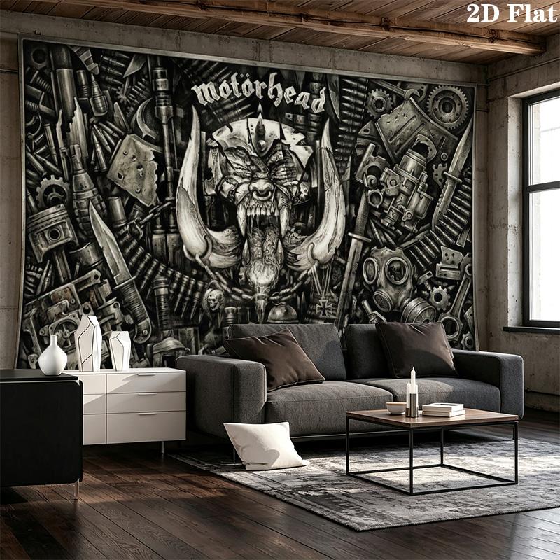 Tapestry Motorhead Estetyczna Dekoracja Ścienna Drukowany Materiał Koc Dekoracyjne Tapiserie do Sypialni Salonu Wystrój Domu
