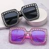 Fashion Kids Sunglasses Boys Girls Shades Sparkling Rhinestone Children Large Sun Glasses UV400 Goggles Square Baby Eyewear