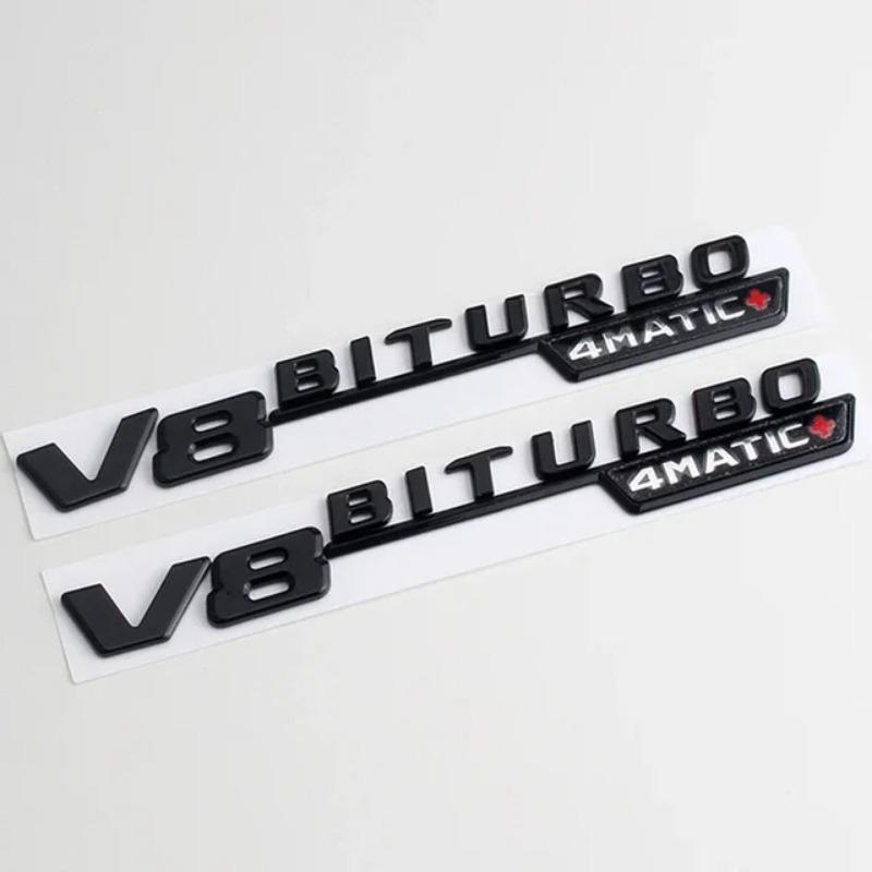 3D Letters For Cars Mercedes E63S AMG W212 W213 Rear Trunk Sticker Fender Trim Badge V8 Biturbo 4matic Emblem Logo Accessories