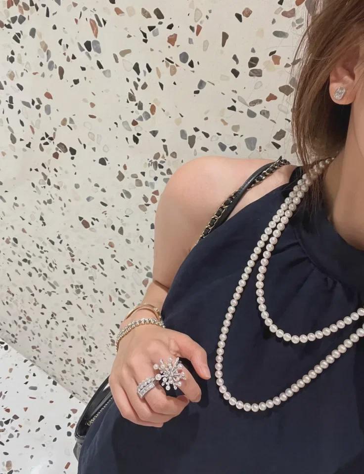 120cm Shijia Pearl Multi-Layered High-Gloss Long Necklace