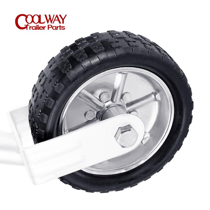 Replacement Spare Solid Rubber Wheel For 10 Inch Jockey Wheel Capacity 1000KG Trailer Jack Parts Accessories