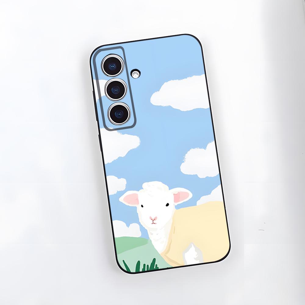 Cartoon Niedliches Schaf Handyhülle Für Samsung S26 S25 Plus S20 S20 Plus S22 Ultra S23 FE S21 Plus S21 Ultra Weiche Hülle