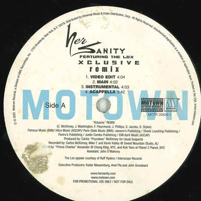 12inch Record HER SANITY, THE LOX - Xclusive (Remix) MOTR208261 Motown 2002 US Rap & Hip-Hop/R&B Used