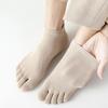 Short Five Finger Socks For Men Spring Summer Thin Sweat-absorbing Ankle Socks Sports Running Split Toe Socks Cotton 5 Toe Socks