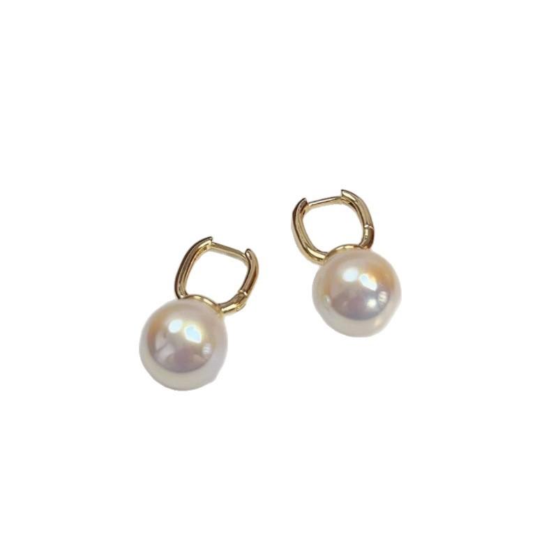 French Fashion High-end Simple Pearl Earrings Women's Elegant Temperament Design Sense Ear Buckle New Trendy Earrings