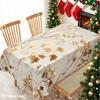Neutral Dried Floral Print Table Cloth Waterproof Tablecloth Spill Proof Table Cloth, Wipe Clean Table Cloth for Dining Camping