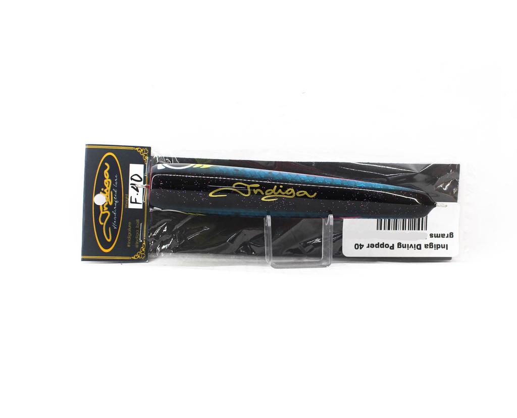 Indiga Diving Popper 40 grams Black Rainbow (2115)
