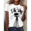Fall in love with this cute bunny print tee! Soft, lightweight fabric, round neck, short sleeves, and a charming pastoral-style