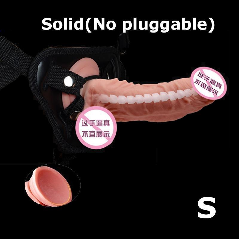 Nositelné dildo s nastavitelným páskem kalhotky pro lesbický penis Pásek na postroj Realistické dildo sexuální hračky pro ženy Sexuální erotické hračky
