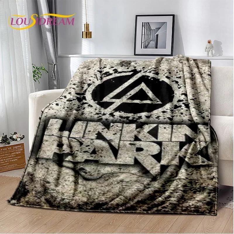 Ρετρό Μουσικό Συγκρότημα 3D L-Linkin-Park Μαλακές Κουβέρτες, Κουβέρτα για Ζέσταμα Άνετη Κουβέρτα για Πικνίκ Κρεβάτια Καναπέ Σπίτι Υπνοδωμάτιο Παιδί