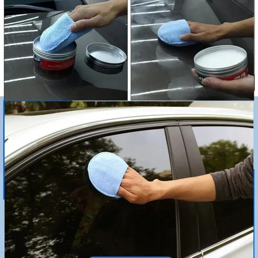 10Pcs Car Detailing Applicator Pads Car Care Waxing Polish Sponges Soft Microfiber Round Pocket Foam Sponges Car Cleaning Tools