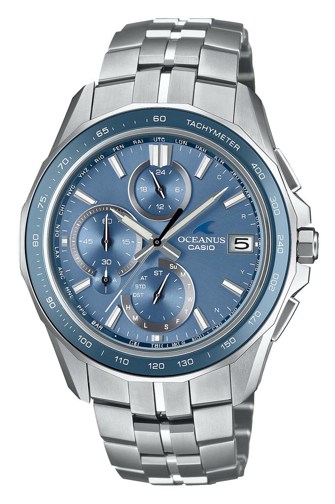 Wristwatch Oceanus Bluetooth Radio Sapphire Silver [CASIO] [Manta] Equipped, Solar, Glass, OCW-S7000E-2AJF, Men's,