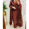 Women Party Wear Top Tunic Kurti Pant Dupatta Set Indian Bollywood Salwar Suit SC-2162