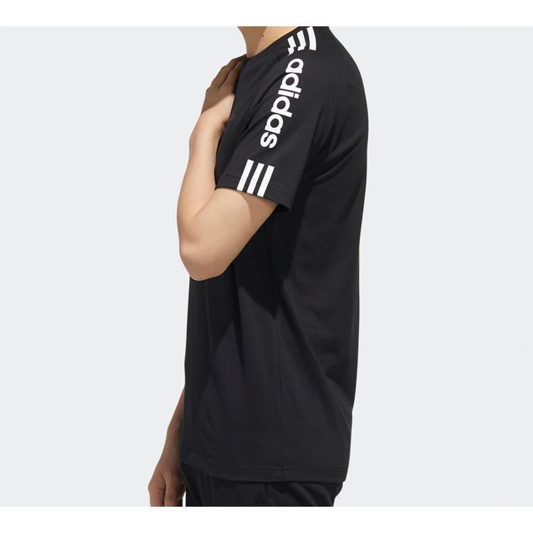 Adidas Neo T Shirts Men's Black Crew Neck Moderate Straight Fit FP7475