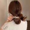 Fashion Double-color Patchwork Hair Bow, Elegant Twisted Hair Tie, Fabric Hair String Accessory