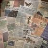 20pcs/pack Vintage old newspaper style Washi sticker book DIY Collage Decorative Background Stickers for Literature Art Scrap
