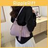 2024 New Fashionable French Style Simple Texture Atmosphere Bag For Women Street Trend Pu Shoulder Bag