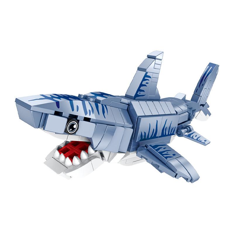 

Creative Sea Life Animals Bricks Series Undersea Mobile Team 2 In 1 Deformation Building Block Model Educational Kids Toys Gift