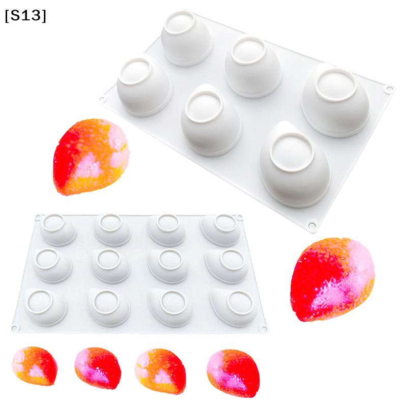 Creative Fruit Series Silicon Mold Mango Shape For Baking Chocolate Mousse Cake Ice Cream Dessert Non-Stick Pastry Mould Cake[Q]