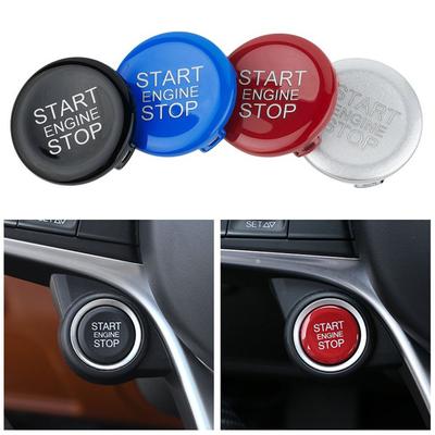 Start Decoration Auto Parts Lgnition Button Cover Start Stop Switch ReplacementFor Alfa Romeo Giulia Giulietta