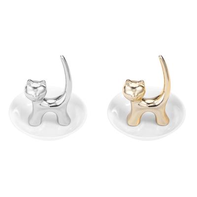 Katzen Schmuckschale Schmuckschale Katzen Ringhalter Schmuckschale Schmuckhalter Mode Armbänder Ohrringe Aufbewahrungsschale