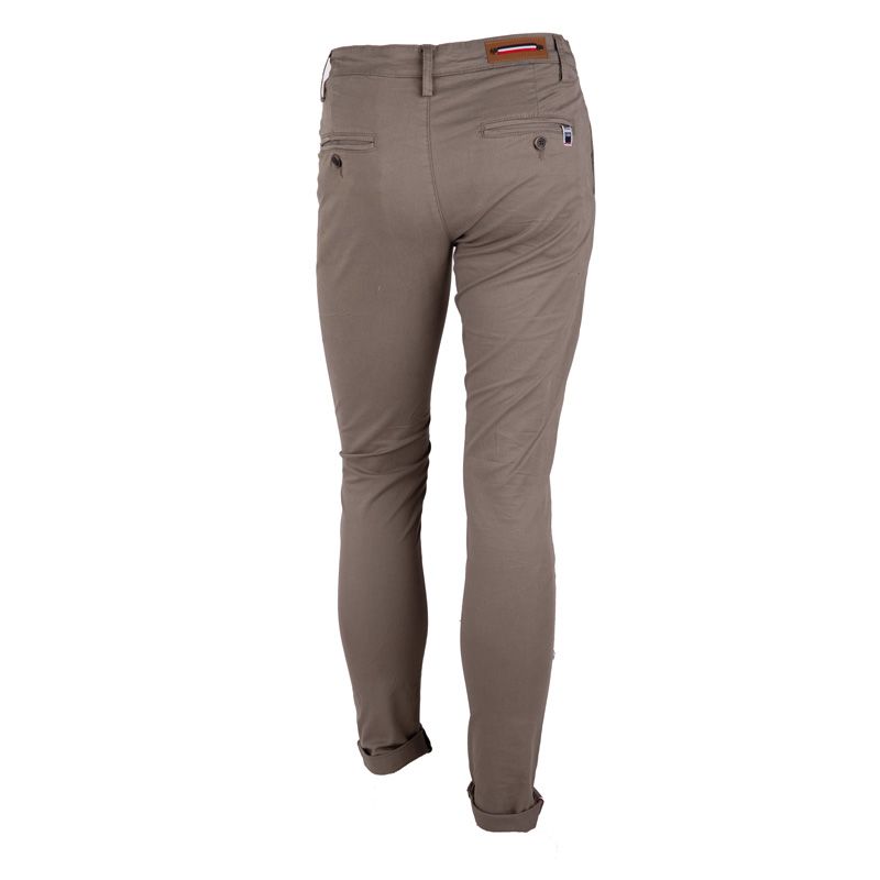 Pantaloni chino da uomo tenali in cotone stretch con polsini con cerniera BLAGGIO