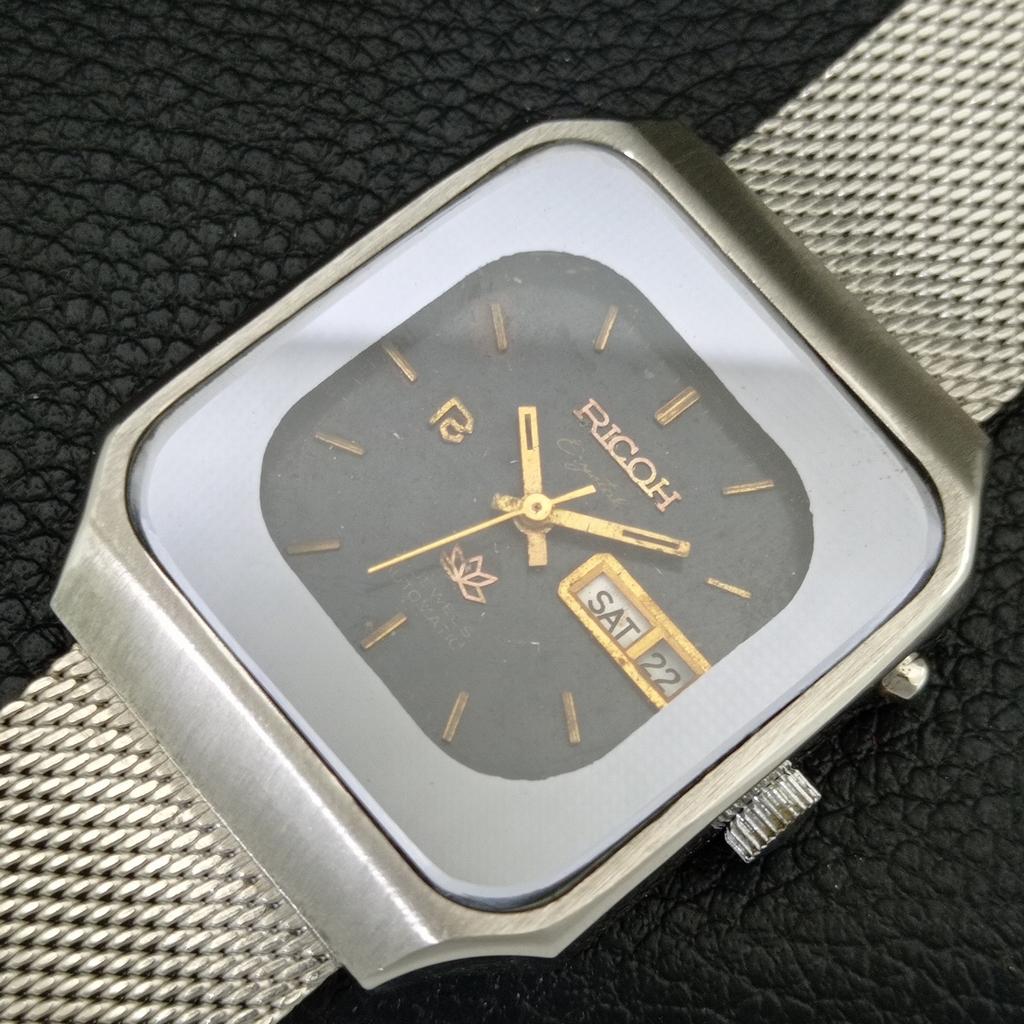 VINTAGE RICOH R31 AUTOMATIC JAPAN MENS ORIGINAL DIAL WATCH a707965-1