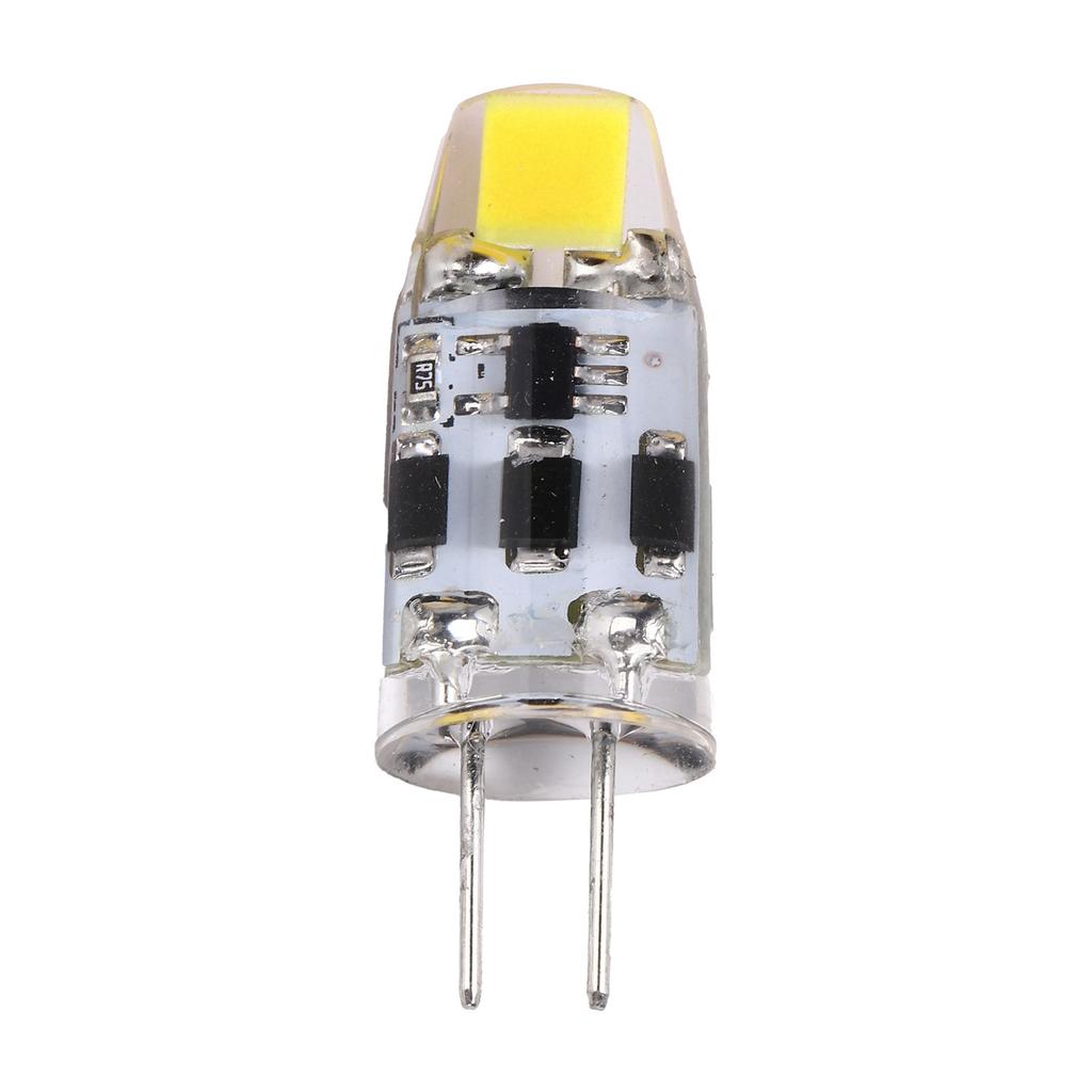 G4-Glühbirne, 2 W, 200 lm, 360 Grad dimmbar, Silikon-BiPin-LED-Glühbirne für das Home Office, AC DC 1224 V(Kaltes Weiß